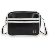 Fred perry Heren Klassieke zwarte schoudertas (OSFA), Casual, Gerecycled polyester, Duurzaam L2168