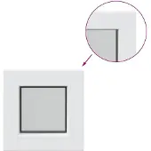 vidaXL Kelderraam Interne Kleur Wit RISOR 30 x 30 cm