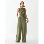 BWLDR Jumpsuit 'DALIA' olijfgroen