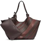 DKNY Dames Middelgrote tas Paula bruin (OSFA), Casual, Polyurethaan R63AME49