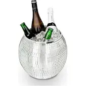 Mikamax IJsemmer Discobal ø27cm - Disco Ball Ice Bucket - Zilver