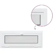 vidaXL Kleur binnenkant kelderraam Wit RISOR 100 x 45 cm