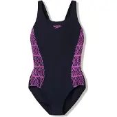 Speedo Placement Muscleback Swimsuit Zwart 38 Vrouw