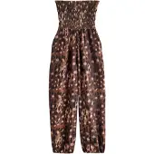 Next Jumpsuit beige / bruin / zwart