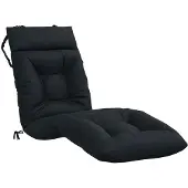 vidaXL Ligstoel Kussen VIANEN 100% Polyester Donkerblauw