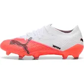 Puma Ultra Nitro 7 Pro Gras Voetbalschoenen (FG) Wit Felrood Zwart