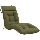 vidaXL Ligstoel Kussen VIANEN 100% Polyester Olijfgroen
