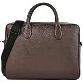 BOSS Northon Aktentas Leder 38 cm grijs
