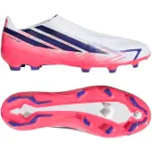 Adidas F50 Hyperfast League Veterloze Gras Voetbalschoenen (FG) Wit Paars Roze