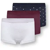 ONLY GIRLS Onderbroek 'KOGLOLA' navy / lichtgrijs / wijnrood