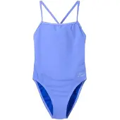 Speedo Solid V-back 2.0 Swimsuit Blauw 30 Vrouw