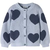 Name it Gebreid vest blauw / donkerblauw