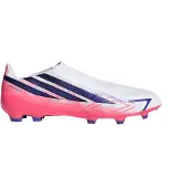 Adidas F50 Hyperfast League Veterloze Gras Voetbalschoenen (FG) Wit Paars Roze