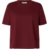 Selected Shirt 'SLFEssential' bordeaux