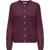 ONLY Gebreid vest 'ONLSimoni' bordeaux