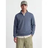 Jack & Jones Effen Sweatshirt Met Halve Rits S Blauw