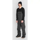 Volcom - Skibroeken - Roan Bib Overall Dark Grey voor Unisex van Gerecycled Polyester - Maat M - Grijs