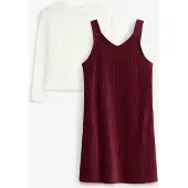 Bonprix Jurk en longsleeve (2-dlg. set) 176