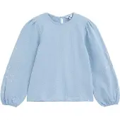 We fashion Blouse lichtblauw / wit