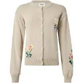 Weekend Max Mara Gebreid vest 'TEIERA' sand / lichtgeel / donkergroen / mandarijn