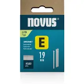 Novus 044-0090 Nagels voor tacker Type J Afmeting, lengte 19 mm 1000 stuk(s)