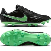 Nike Tiempo Ligera Pro Gras Voetbalschoenen (FG) Zwart Felgroen Zilvergrijs