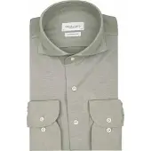 Profuomo Overhemd 'Japanese Knitted' groen