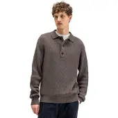 Butcher of Blue Polo lange mouwen heren Bruin Galway M2626033/420