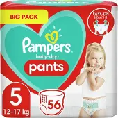 Pampers Baby Dry Pants Maat 5 - 56 luierbroekjes