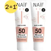 Naif Baby & Kids Mineral Sunscreen Spf50 2x30 ml
