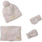 Vertbaudet Meisjes set muts « C½ur » + snood + wanten/handschoenen