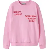 Name it Sweatshirt 'NKFLIOCA' lichtroze / karmijnrood
