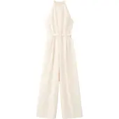 Mango Jumpsuit beige