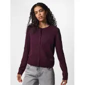 Pieces Gebreid vest 'PCMalou' wijnrood