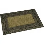 Kontrast Merkloos Merkloze Kokosvezel Deurmat met Rubberen Rand 40x60 cm