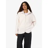 Noisy May Fleece jas 'NMCozy' wit
