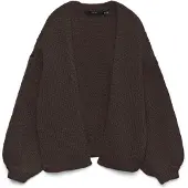 Vero Moda Gebreid vest 'VMMAYBE' donkerbruin