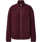 Pieces Fleece jas 'PCSadia' wijnrood