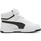 Puma Rebound Slam Mid sneakers - wit/zwart Jongens/Meisjes Imitatieleer - maat 32