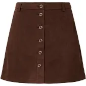 Pieces Rok 'PCRakel' chocoladebruin