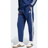Adidas Broek 'Essentials 3-Stripes Fleece Tapered Cuffed' donkerblauw / wit