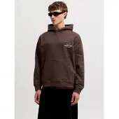 Jack & Jones Sweatshirt 'JORNORREBRO' bruin / wit