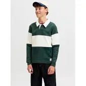 JACK&JONES JUNIOR Junior Sweatshirt groen / wit