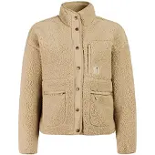Protest Fleece jas 'PRTLUX' bruin