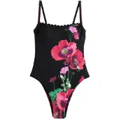 Ted Baker Shaping-badpak groen / roodviolet / cranberry / zwart