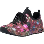 Rieker Sneakers laag blauw / pink / donkerroze / zwart