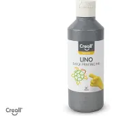 Creall Linoleumverf lino zilver 250ml | Fles a 250 milliliter
