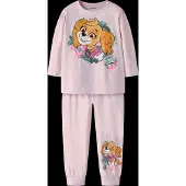Name It Mini Nachtkledij 'NMFJETINA PAW' cognac / olijfgroen / rosa / lichtroze