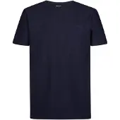Petrol Industries - Heren T-shirt met visgraatpatroon hayden - Blauw