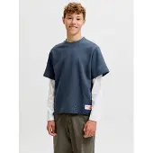 Jack & Jones Junior Sweatshirt 'JCOECHO' navy / wit